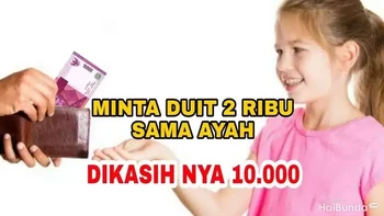 Bapak selalu lebih royal. Foto: Instagram/@statuslucu_official