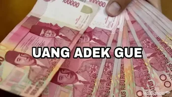 Masih jadi misteri kenapa uang adik bisa lebih banyak dari kakaknya. Foto: Instagram/@statuslucu_official