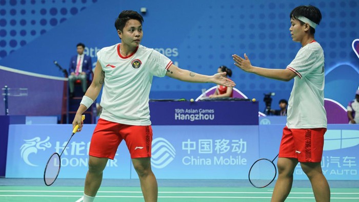 Apriyani Rahayu/Siti Fadia Silva Ramadhanti di Asian Games 2023