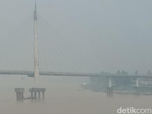 Jambi Diselimuti Kabut Asap Tebal, Kegiatan Belajar Digelar Daring
