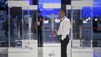 Sebanyak 19 obor Asian Games dari penyelenggaran pertama hingga ke-19 dipamerkan untuk mengenang perjalanan ajang olahraga se-Asia tersebut. 