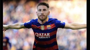 Meme Apesnya Sergio Ramos, Jadi Pahlawan Kemenangan Barcelona