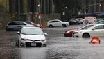 Penampakan Banjir di New York Akibat Curah Hujan Tinggi