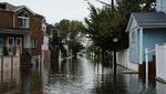 Penampakan Banjir di New York Akibat Curah Hujan Tinggi