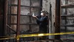Polisi Olah TKP Lokasi Kebakaran Pasar Leuwiliang Bogor