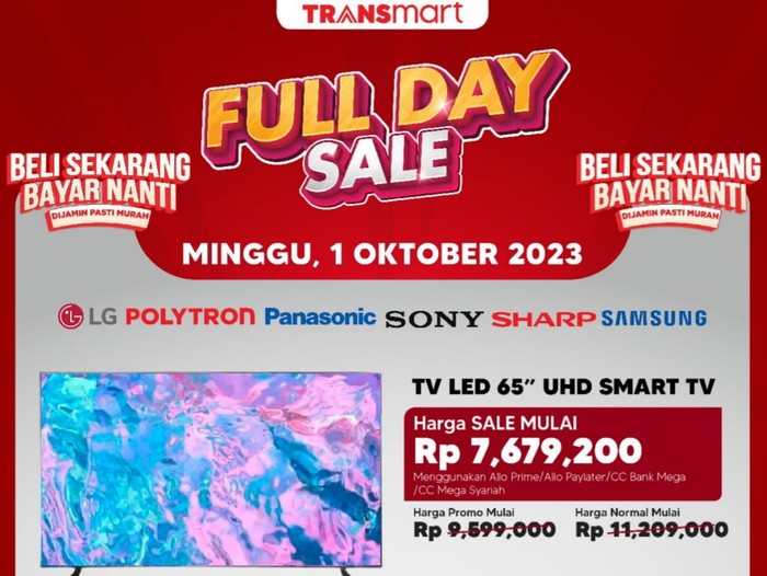 Transmart Full Day Sale Minggu 1 Oktober
