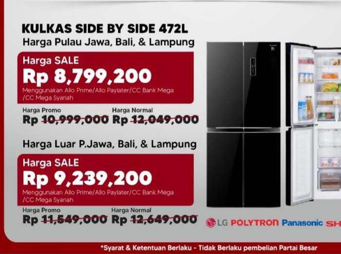 Transmart Full Day Sale- Diskon Kulkas