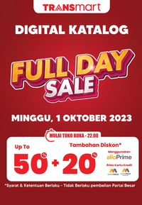 Jangan Lupa! Transmart Full Day Sale Minggu 1 Oktober, Banjir Diskon