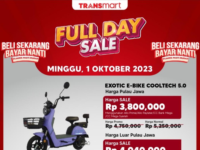 Transmart Full Day Sale-Sepeda Listrik