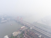 Begini Pekatnya Bencana Kabut Asap di Palembang