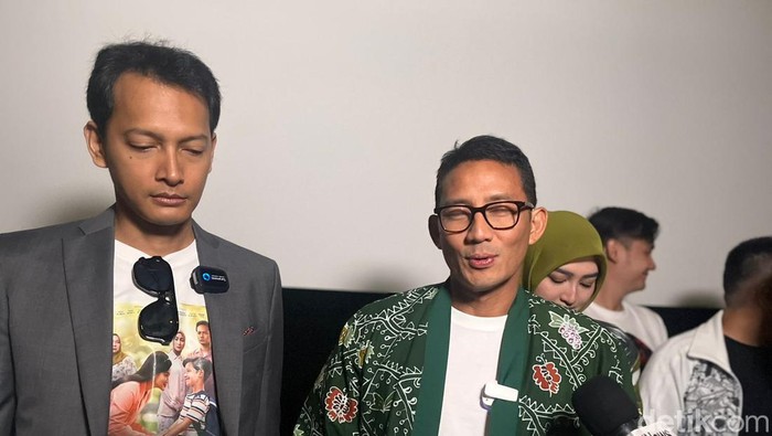Fedi Nuril dan Sandiaga Uno