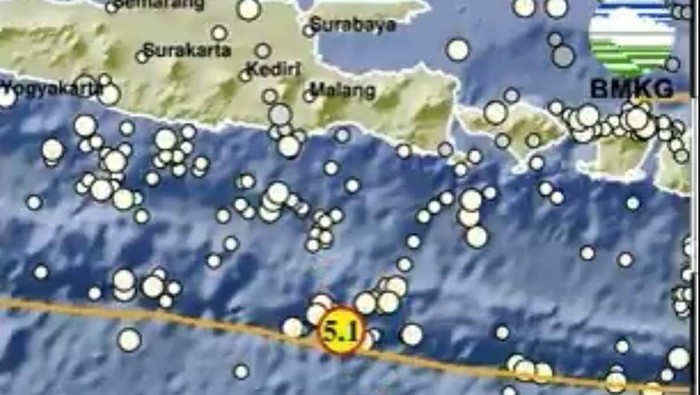 gempa jember M 5,1