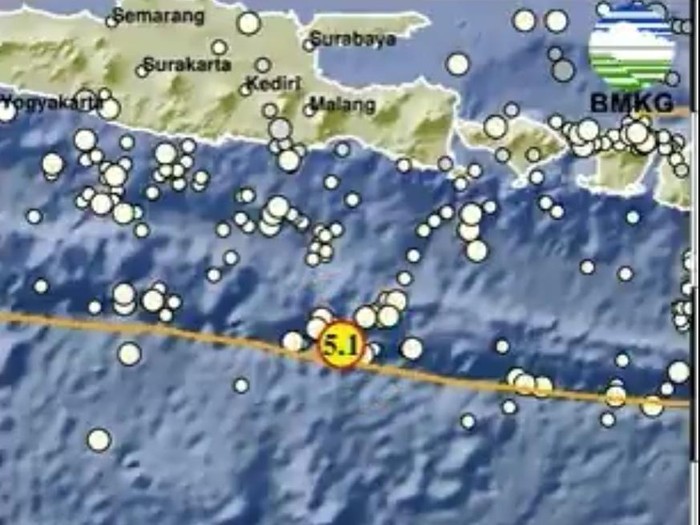 gempa jember M 5,1