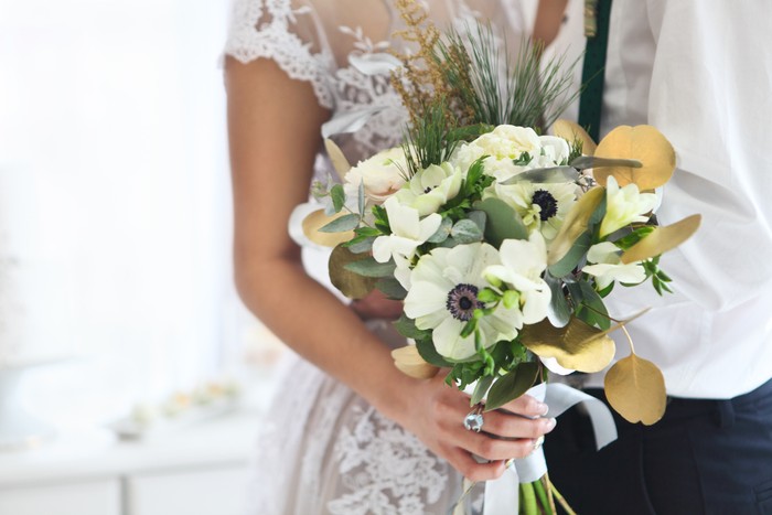 Buket bunga pernikahan