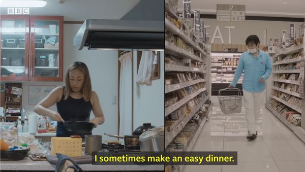 Hiromi dan Hidekazu Takeda, pasangan suami-istri hidup terpisah.