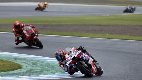 MotoGP - Japanese Grand Prix - Mobility Resort Motegi, Motegi, Japan - October 1, 2023 Prima Pramac Racings Jorge Martin in action during the MotoGP REUTERS/Issei Kato