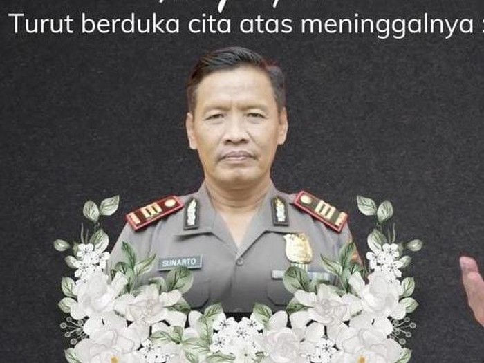 Kapolsek Geyer, Grobogab, AKP Sunarto, meninggal dunia, Minggu (1/10/2023).