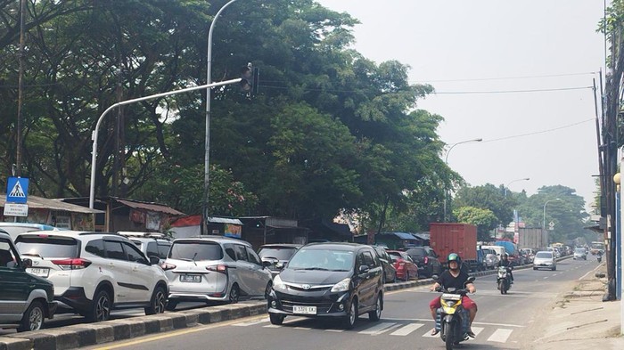 Kecelakaan di Cilodong Depok, 1 Orang Tewas (Audrey/detikcom)