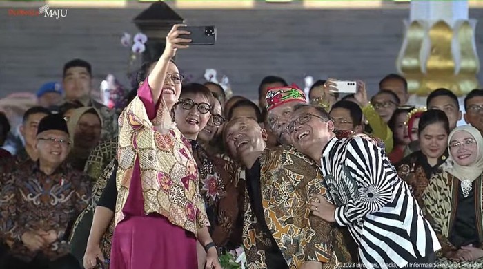 Para menteri di acara Istana Berbatik 2023.