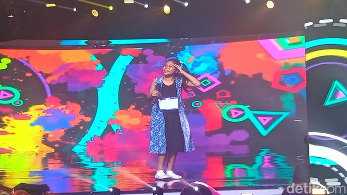 Peserta lomba lagu anak di Hub Space X KAI Expo 2023.