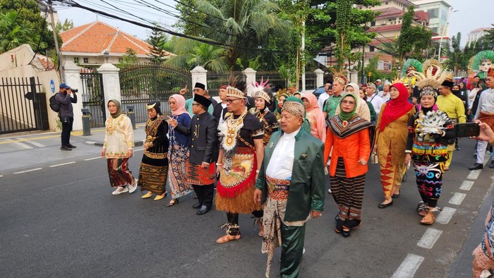 PKB Gelar Parade Budaya dan Apel Kesaktian Pancasila di Tugu Proklamasi (Adrial/detikcom)