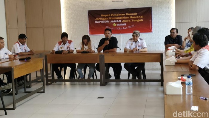 Rapimda JAMAN Jateng yang mendukung Ganjar Pranowo sebagai Capres 2024, Sabtu (1/10/2023).