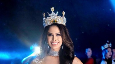 7 Foto Sahida Sheik, Wakil RI Jadi Runner Up Miss Aura International 2023