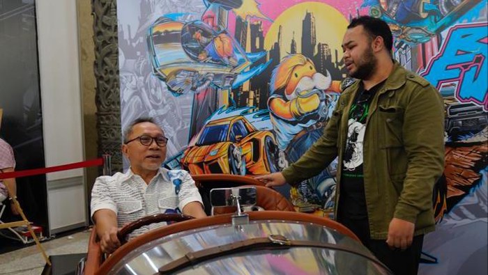 Semringah Zulhas Bareng Fitra Eri-Om Mobi-Raffi Ahmad di IMX 2023