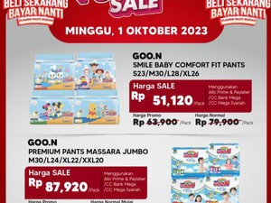 Cuma Hari Ini, Beli Popok Bayi Diskon Besar di Transmart Full Day Sale!