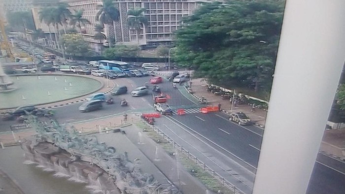 Akan Ada Demo, Lalin di Patung Kuda Arah Medan Merdeka Barat Ditutup