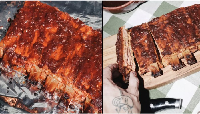 Baru! Daging Iga Vegan Pertama di Dunia Disajikan dengan Tulang