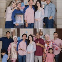 Tampak sederhana, acara gender reveal Sabrina dan Belva juga hanya dihadiri oleh keluarga dan kerabat dekat dari dua belah pihak. Terlihat para tamu yang datang juga ikut berbahagia. Foto: Instagram/@sabrinaanggraini