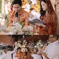 Melalui akun Instagram pribadinya Sabrina Anggraini tampak membagikan momen pengajian 4 bulan kehamilannya. Acara tersebut tampak dihadiri oleh sejumlah keluarga dan juga kerabat. Foto: Instagram/@sabrinaanggraini