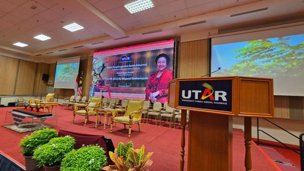 Lokasi pemberian penghargaa doktor kehormatan bagi Megawati Soakarnoputri di Universiti Tunku Abdul Rahman (UTAR)