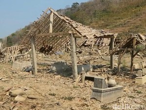 Makam Bermunculan usai Waduk Mengering juga Ditemukan di Ponorogo