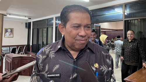 Plh Sekda NTB Muhammad Nasir di gedung DPRD NTB, Senin (2/9/2023).