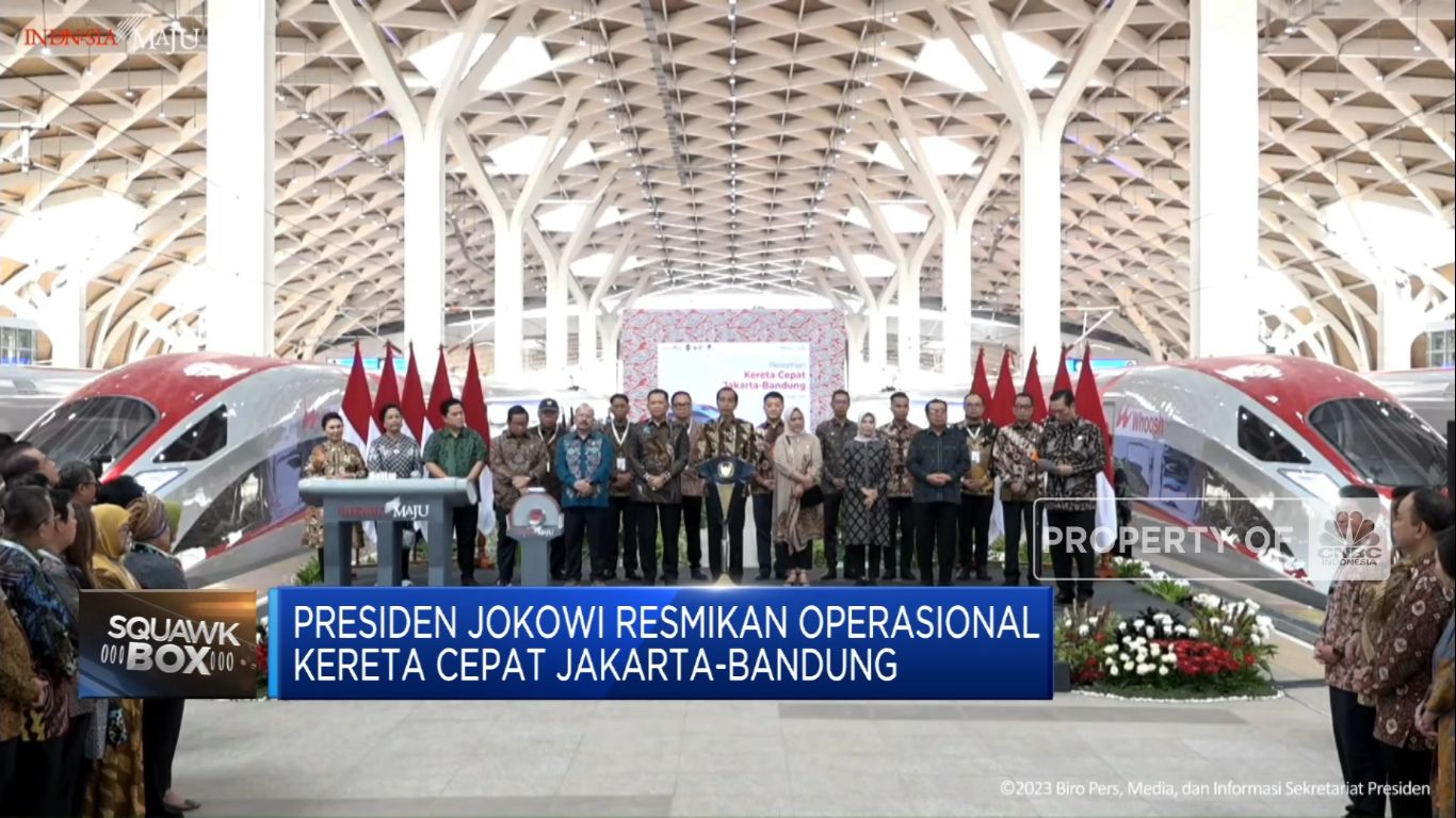 Presiden Jokowi Resmikan Operasional KCJB (CNBC Indonesia TV)