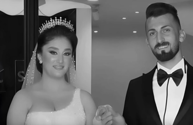 Revan dan Haneen tak pernah menyangka, pernikahan yang seharusnya jadi hari paling bahagia bagi mereka, justru berakhir bencana. Foto: Tangkapan layar YouTube/Sky News