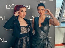 5 Foto Tasya Farasya Pose Bareng Kendall Jenner, Pasang Wajah Duck Face
