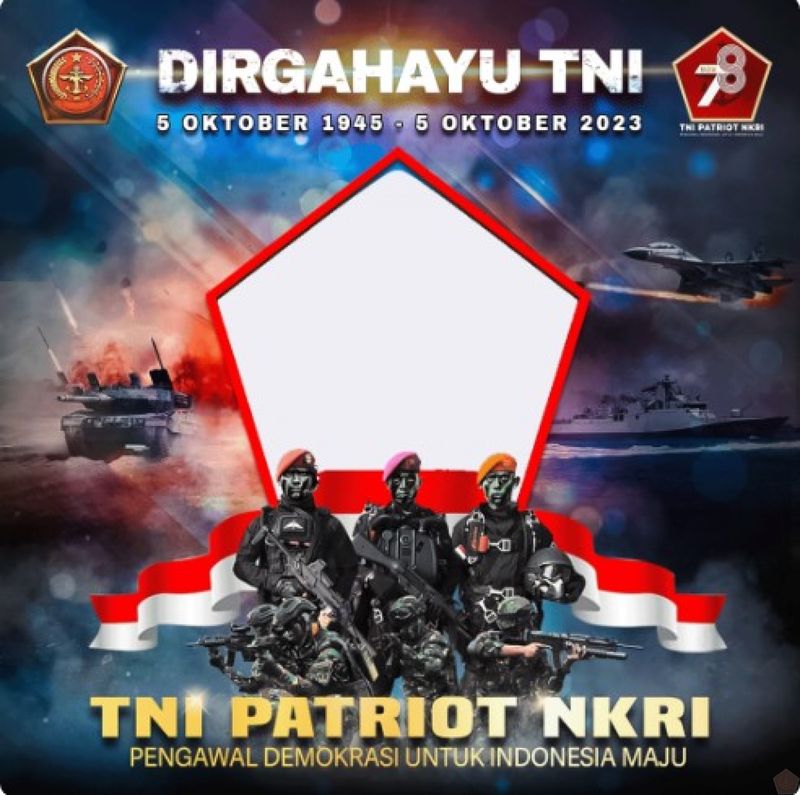 Twibbon HUT ke-78 TNI 2023