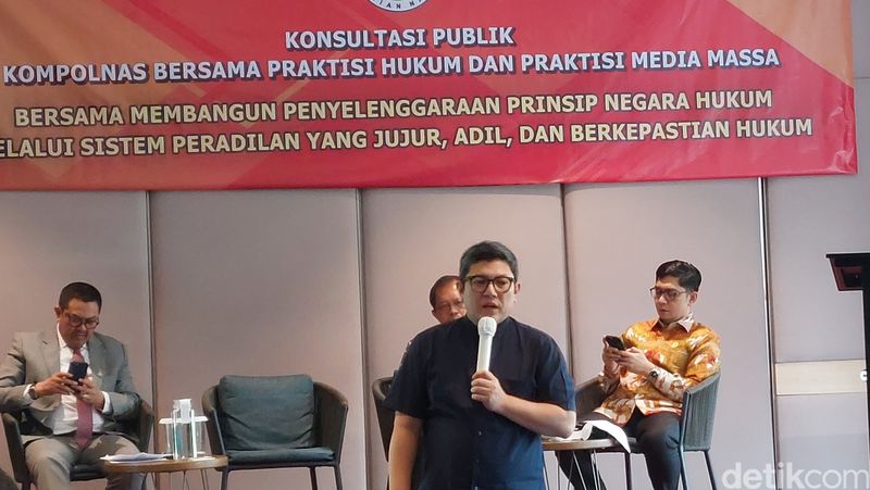 Acara 'Konsultasi Publik Kompolnas Bersama Praktisi Hukum dan Praktisi Media Massa' . (Rumondang Naibaho/detikcom)