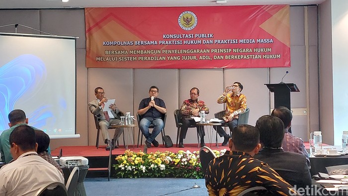 Acara Konsultasi Publik Kompolnas Bersama Praktisi Hukum dan Praktisi Media Massa . (Rumondang Naibaho/detikcom)
