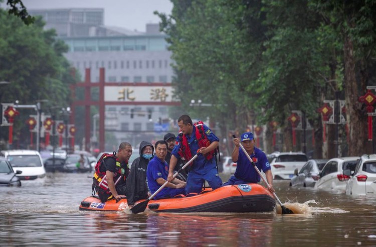 Banjir Tianjin, China Banjir Tianjin, China