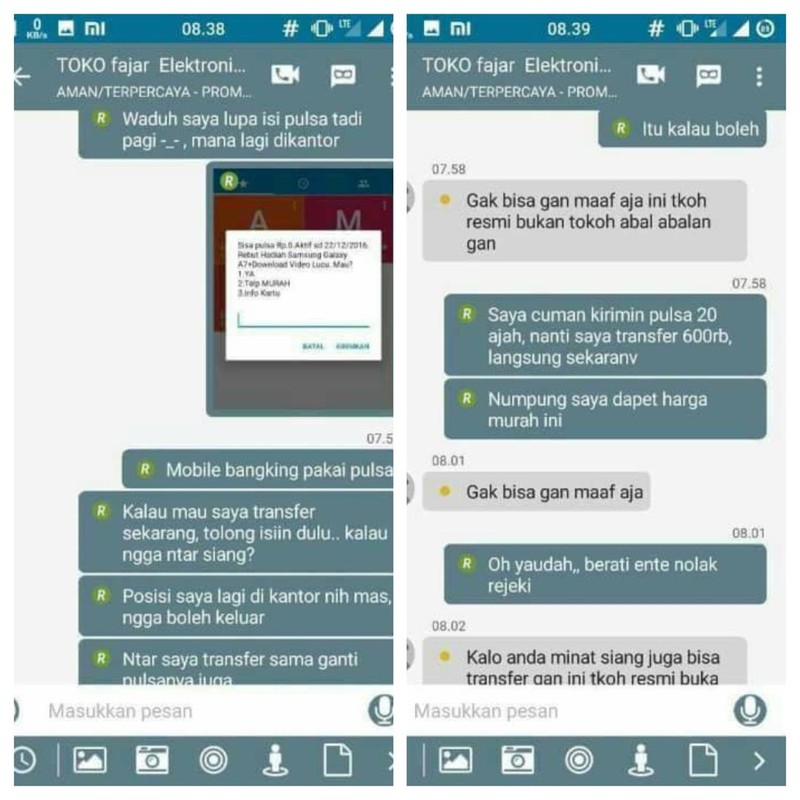Chat penipu gagal nipu (malah ditipu balik) ini benar-benar di luar nurul. Kena karmanya kan!