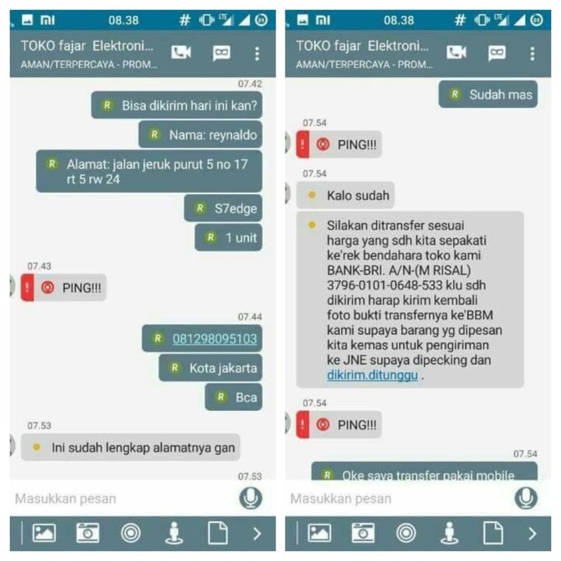 Chat penipu gagal nipu (malah ditipu balik) ini benar-benar di luar nurul. Kena karmanya kan!
