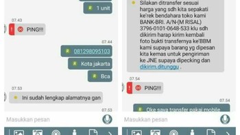 Penipu sudah berharap dikirimkan sejumlah nominal ke rekening. Foto: Facebook/Meme & Rage Comic Indonesia
