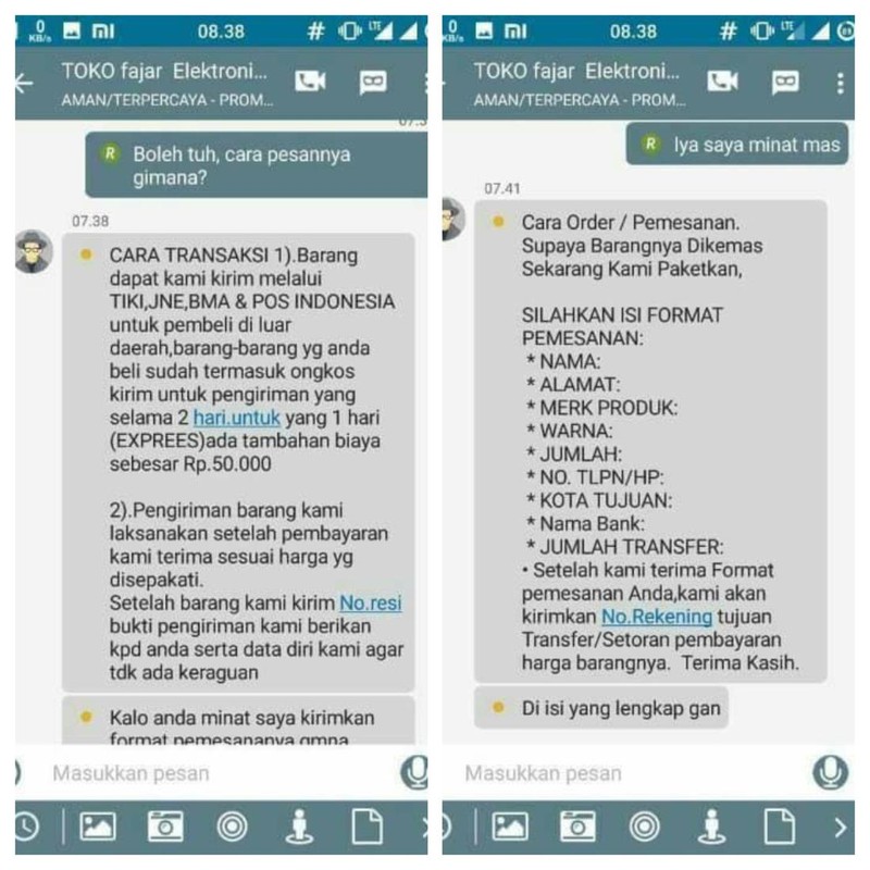 Chat penipu gagal nipu (malah ditipu balik) ini benar-benar di luar nurul. Kena karmanya kan!