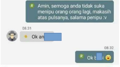 Chat Penipu Kena Tipu Balik, Epic Banget!