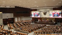 Rapat paripurna digelar di gedung MPR/DPR, Senayan, Jakarta, Selasa (3/10/2023), sekitar pukul 10.00 WIB.  