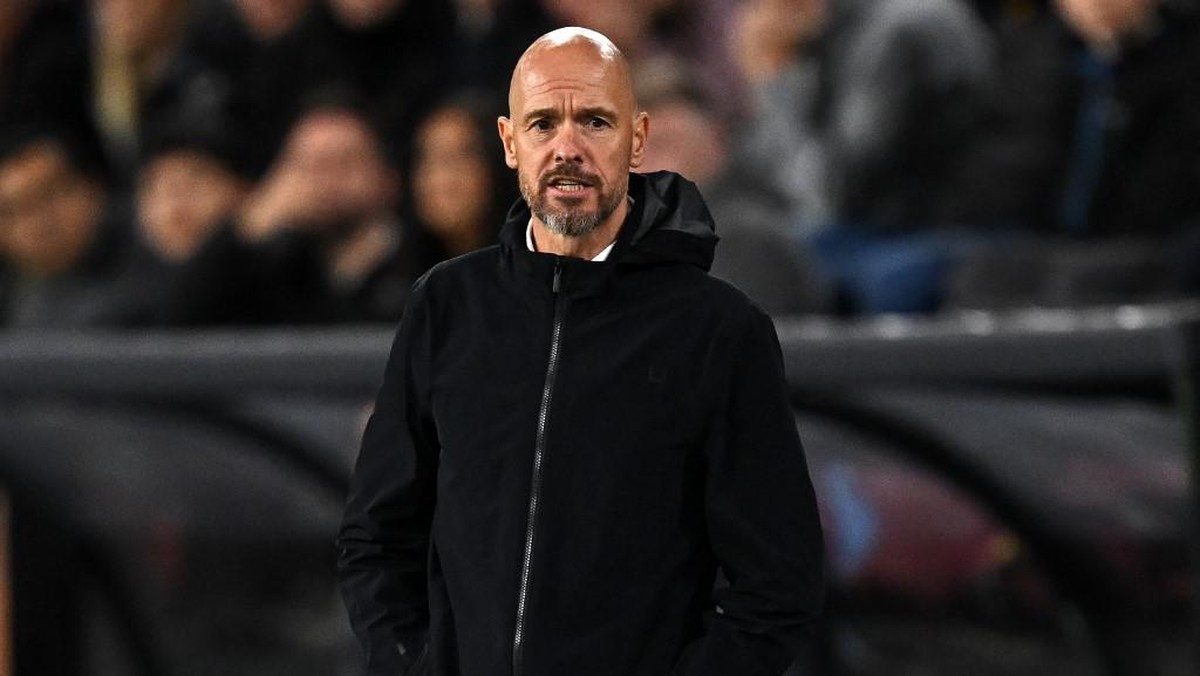 Satu catatan Erik ten Hag saat Manchester United dibungkam Manchester City di Old Trafford. (Foto: AFP/PAUL ELLIS)
